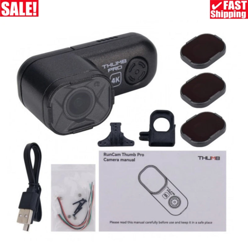 RunCam THUMB PRO 4K FPV Camera Drone Camera Action Camera with ND Filter Set
