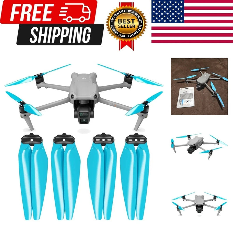 Stealth Propellers for DJI Air 3 & Air 3S - Blue, 4 pcs