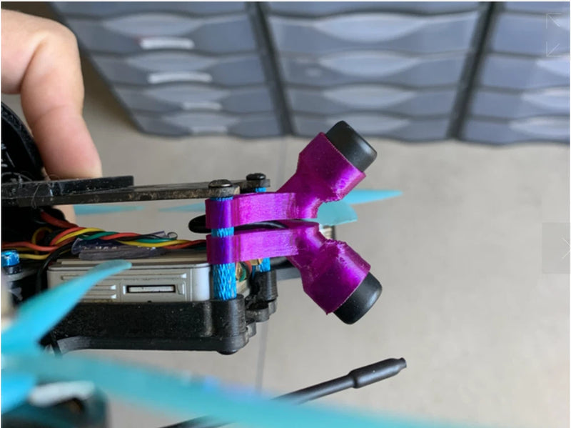 3D Printed Universal DJI FPV Antenna Mount for Air Unit (2 Pairs)