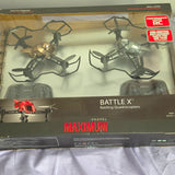 Propel Battle X Maximum RC Quadcopter Drone Set w/ Laser Battle Mode Propeller