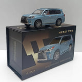 MASDI 1/64 Scale  LX570 SUV Blue Diecast Car Model Toy Collection Gift