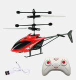Mini RC Flying Helicopter Hand Sensor Drone USB Rechargeable Kids Toy LED Light