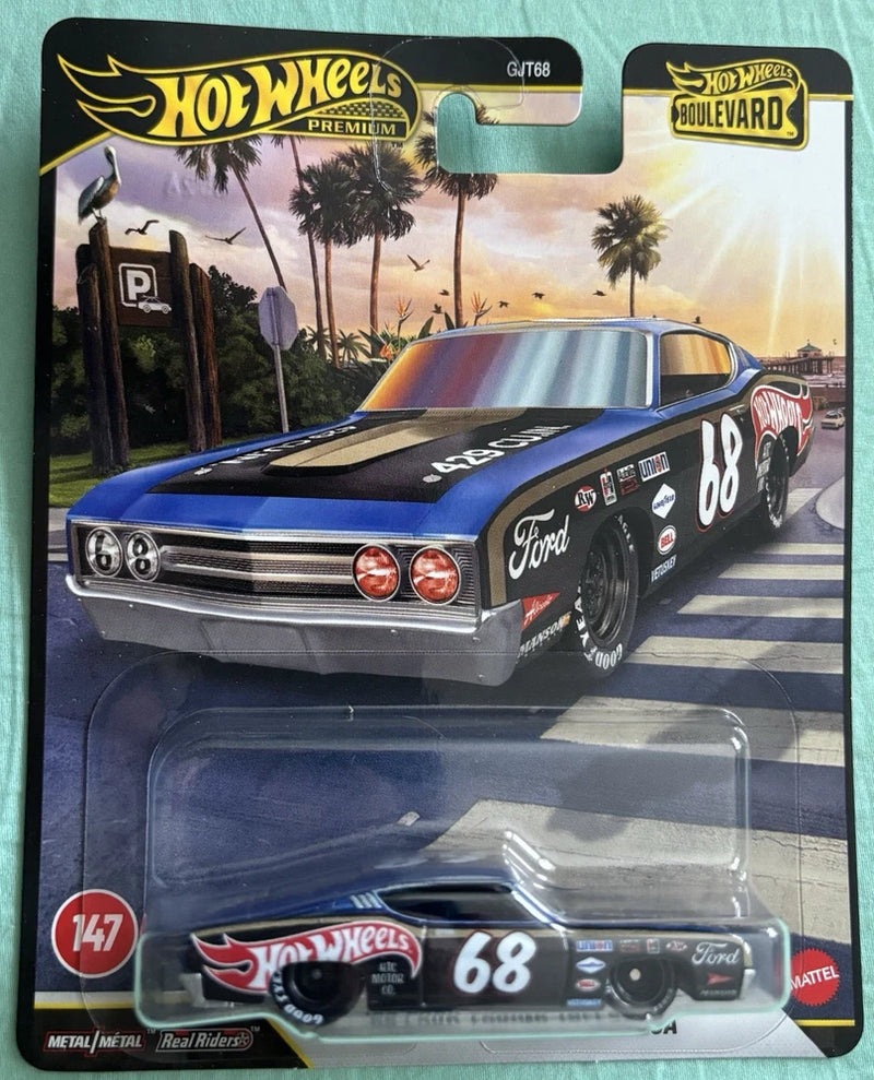 HOT WHEELS PREMIUM BOULEVARD 1969 FORD TORINO TALLADEGA