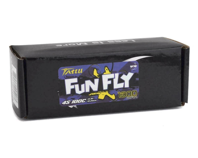 Tattu FunFly 1300mAh 100C 14.8V 4S RC Drone Lipo Battery Pack With XT60 Plug Battery