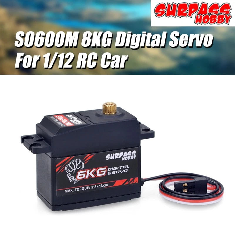 SURPASS Hobby S0600M Metal Gear 8KG Digital Servo for RC 1/10 RC Car Boat Plane