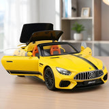 1:22 Mercedes-Benz SL63 Diecast Model Car w/ Sound Light Pull Back Toy Gift