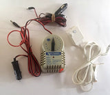 Battery charger for NiCad RC airplanes with power supply and red/black leads