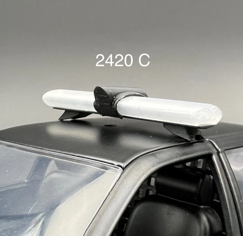 1/24 25 Scale Model LED Compatible JetSonic Lightbar Clear Police Fire 2420C