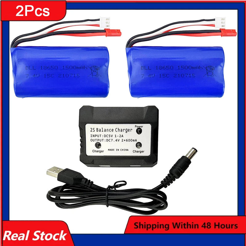 7.4V 1500mah Battery for UD1601 UD1602 SG1604 1:16 Four-Wheel Drive Drift RC Car