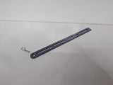 Losi battery strap, purple carbon fiber, with metal eyelet hole