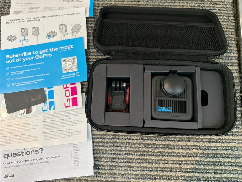 GoPro MAX2 True 8K 360 Video Action Camera Bundle - Black