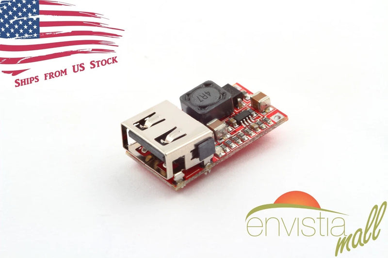 6-24V DC Input to 5V 2A USB Car Charger DC-DC Buck Step-Down Converter Module US