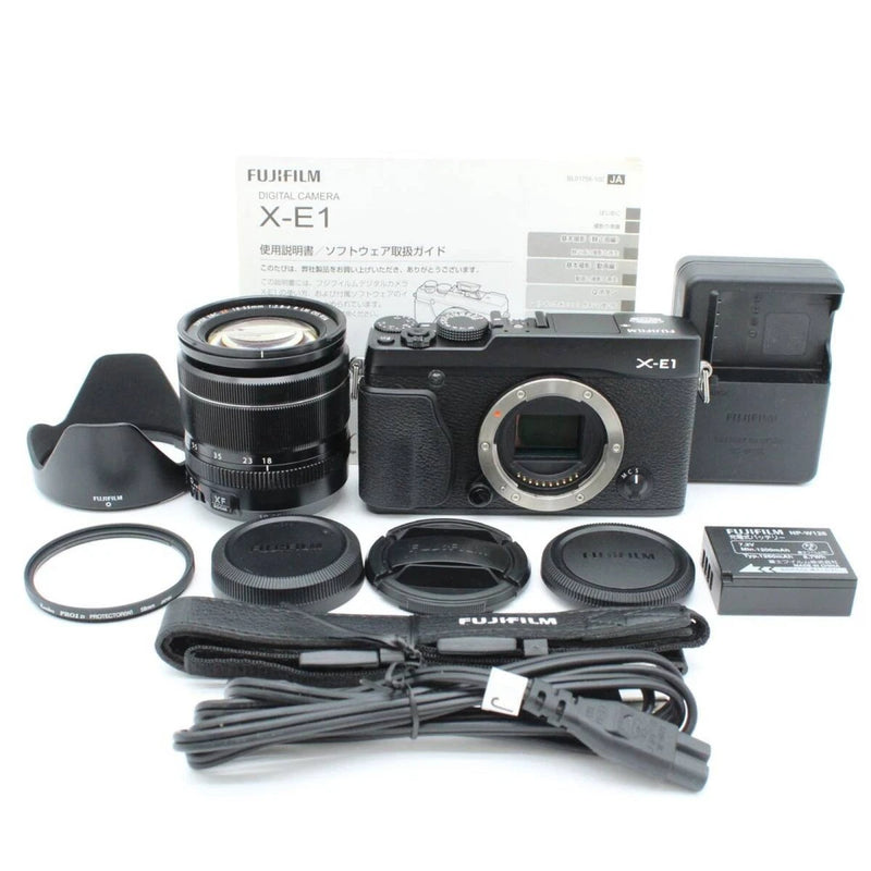 Fujifilm X-E1 Camera Kit with XF18-55mm Lens Black Tested Working Kid
