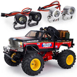 For 1/8 1/10 RC Crawler Model Car Lights 3W Spotlights Searchlights with Bracket Battery