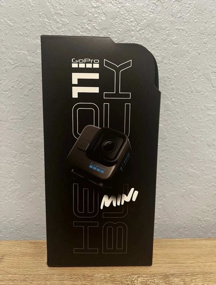 GoPro HERO11 Black Mini retail box with GoPro logo and MINI branding