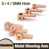 3/4/5mm Metal Steering Arm Aluminium Rocker Servo Arm Hole for RC Models Cars