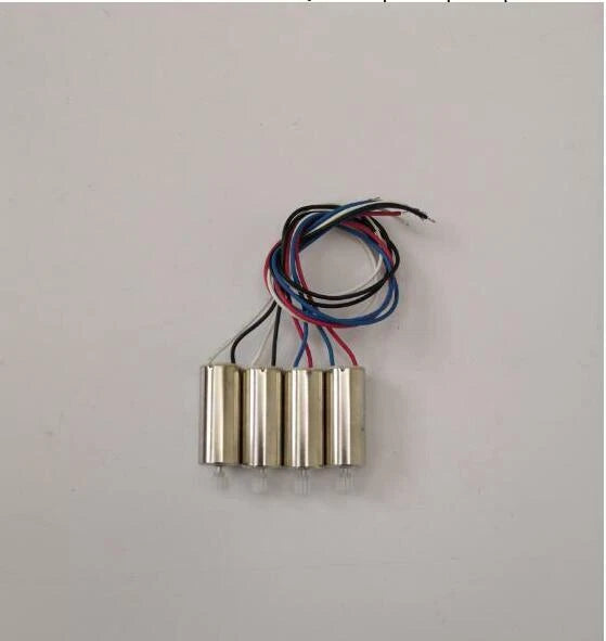RC quadcopter motor spare part with metal can and wire leads