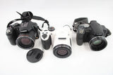 Vintage Digital Bridge Cameras Working Inc Panasonic Lumix & Fujifilm x 3