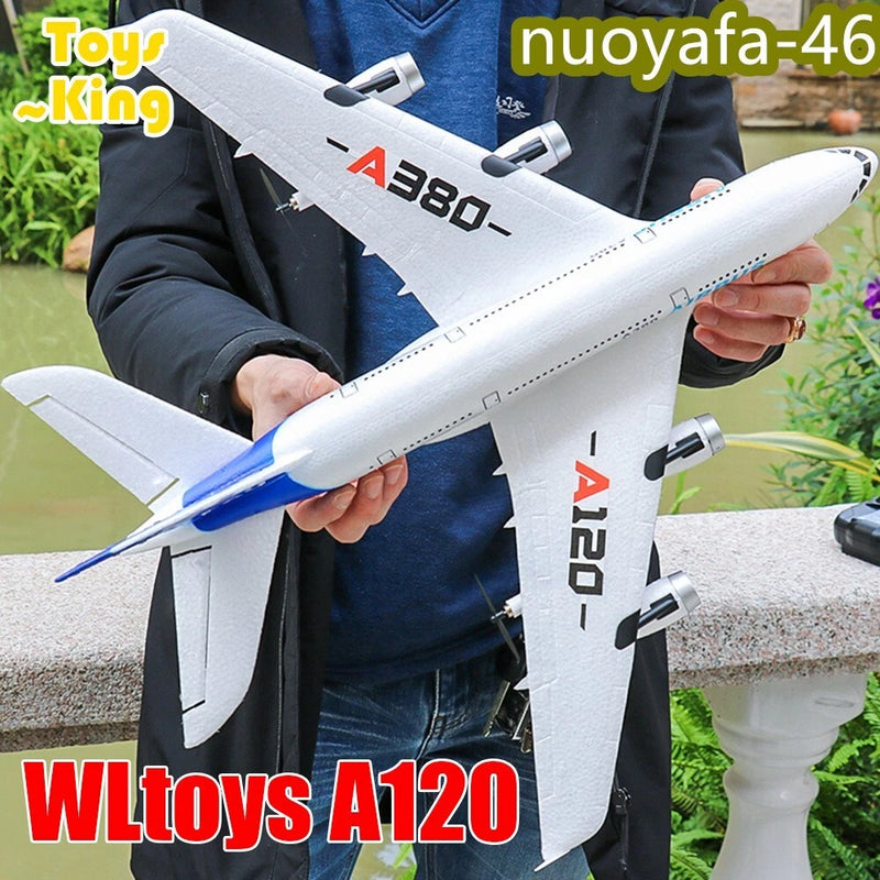 Wltoys A380 3-CH RC Passenger Airplanes 2.4G Remote 6Axis Wings 510mm Glider Toy