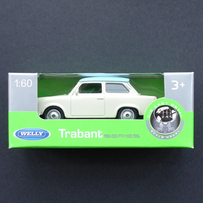 Welly FX Models Trabant Series Trabant 601 1:60-1:64 Cream/Blue Sealed MIB
