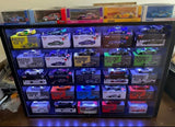 LED Display Case suitable for Mini GT Wall Cabinet 1/64 Scale Diecast Model Car
