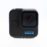 Black GoPro action camera with front lens and blue GoPro logo