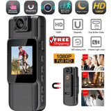 Black mini HD audio video DVR body camera with IR night vision