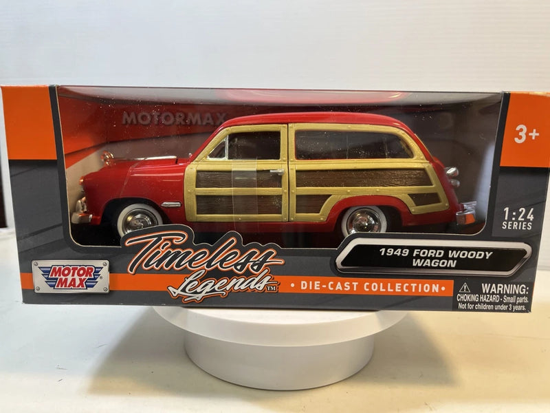 1949 Ford Woody Wagon Diecast Model Car: 1/24 Scale, New In the Box By Motormax