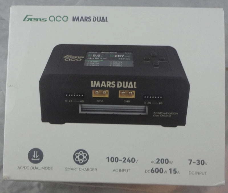Gens Ace IMARS Dual-Port AC/DC Balancing Fast Charger Lipo/Nimh/Nicad/Life/LiHV Battery