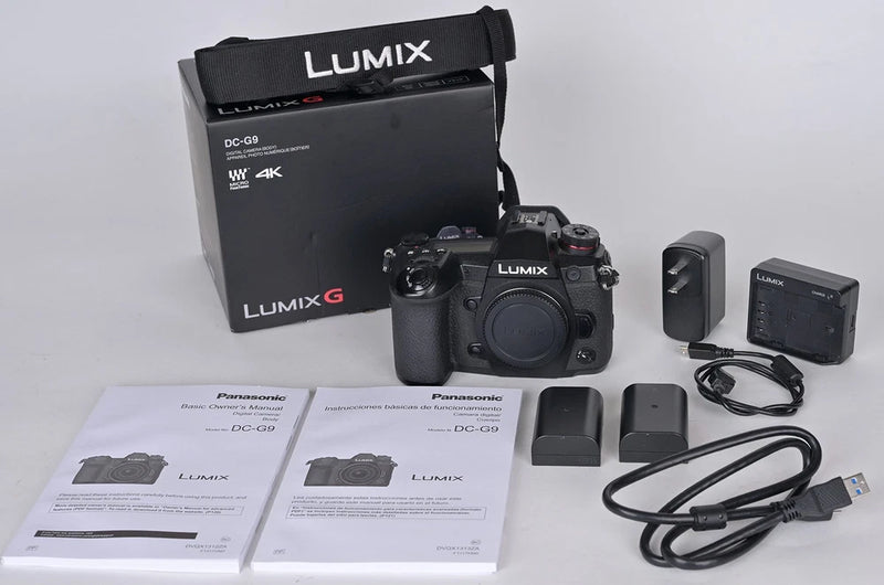 EX+++ Panasonic Lumix DC-G9 4K 20.3MP Mirrorless Micro 4/3 Digital Body Warranty