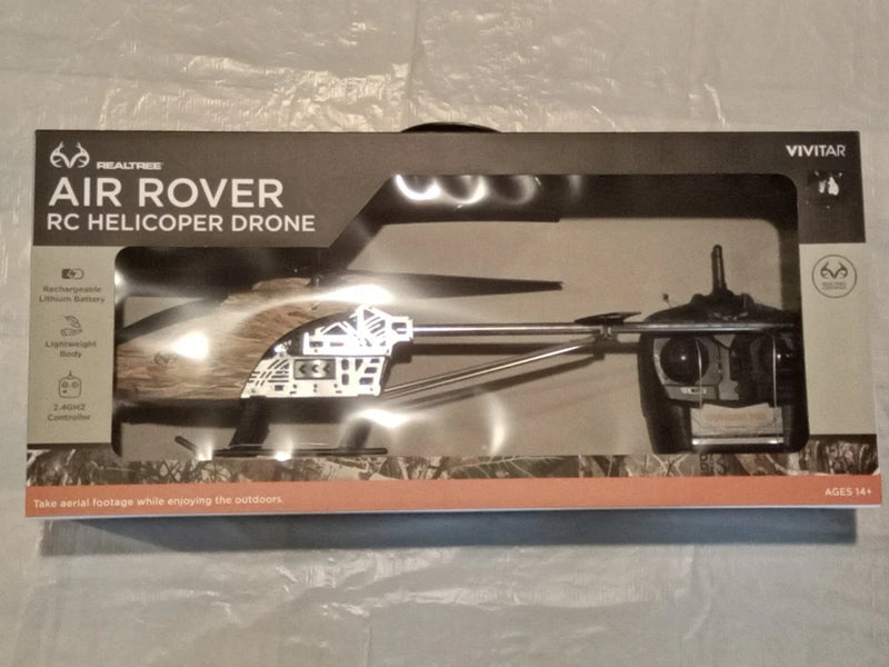 Vivitar Realtree AIR ROVER Large 24" RC Helicopter Drone Helicopter Camo