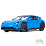 1/36 Porsche Taycan Cross Turismo Model Car Alloy Diecast Toy Vehicle Gift Blue Battery