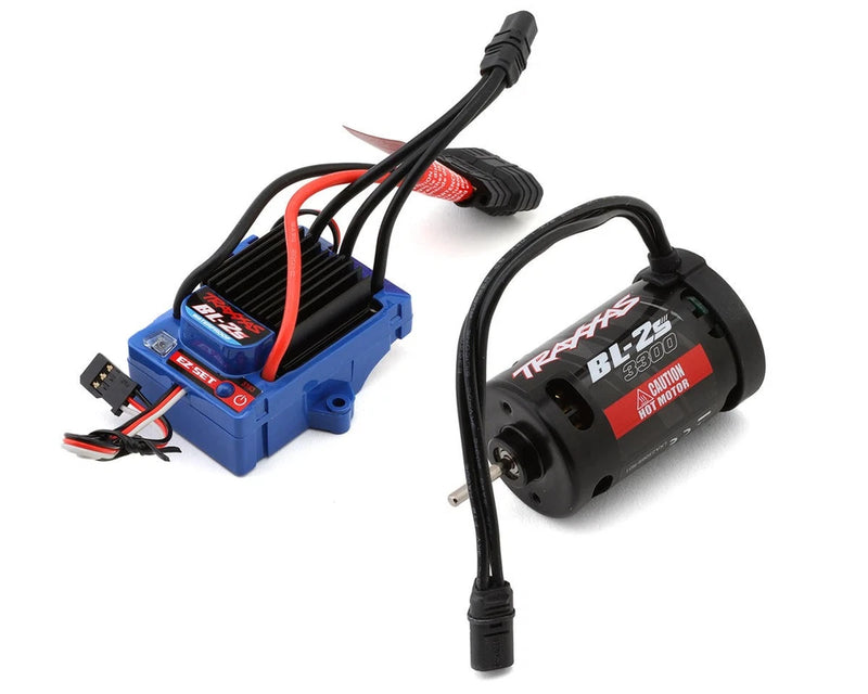 Traxxas BL-2S brushless power system combo with 3300Kv motor and wiring harness