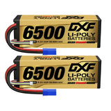 DXF 2PCS Performa Racing Graphene  Lipo 6500 15.2V 140C Battery GOLDEN EC5