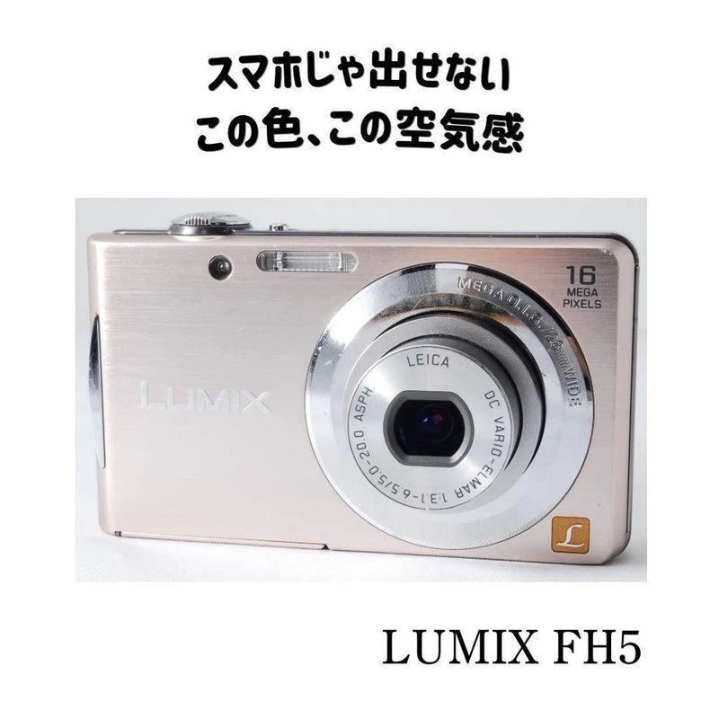 LUMIX Pink Compact Digital Camera CCD Sensor Retro Style From Japan