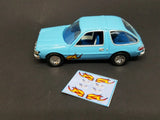 1/64 Scale "Mirthmobile" Decals ONLY- Make Garth's AMC Pacer from Wayne's World.