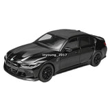 1/24 M3 CS LCI Toy Car Model Diecast Toy Vehicle All Doors Open Pull Back Black Battery