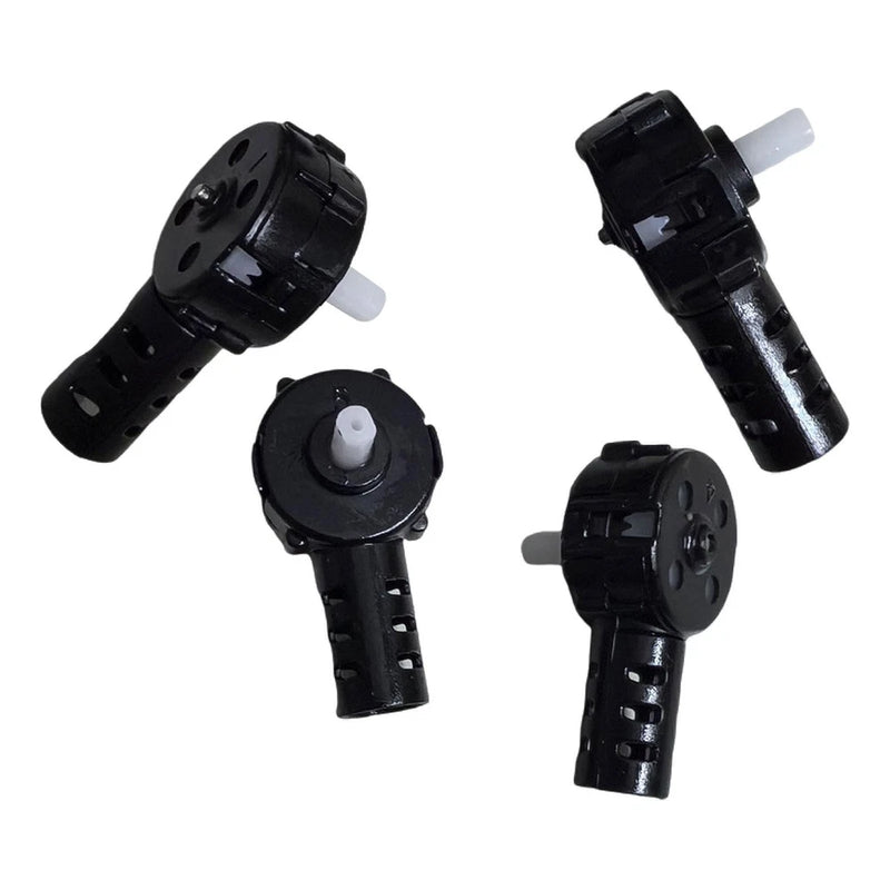 Drone motor base replacement parts set, black with white prop shafts (4 pcs)