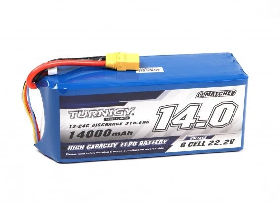 Turnigy 14000mAh 6S 12C Multi-Rotor Lipo Battery Pack w/XT90