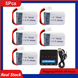 5¡Á Lipo Battery 3.7V 220mAh 702025 For SYMA X11 X4 X13 RC Quadcopter Spare Parts