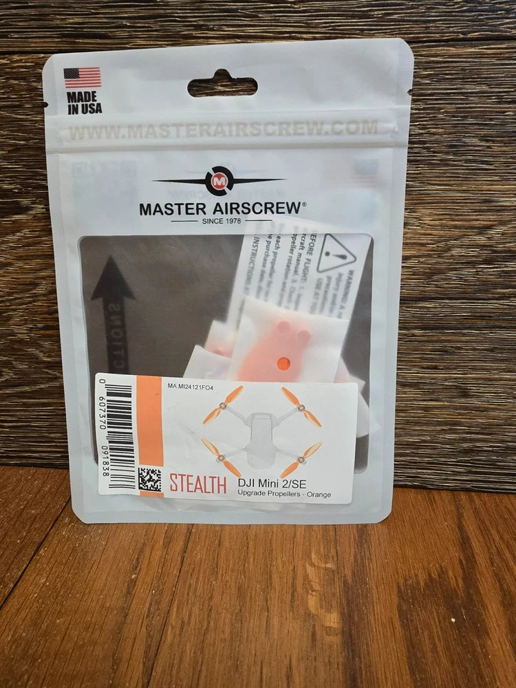 Orange STEALTH drone prop set (4) in Master Airscrew retail package