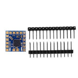 Blue FPV minimOSD PCB module with integrated IC and multiple pin headers