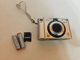 Panasonic Lumix DMC-LC20 2.0MP Compact Digital Camera Silver Tested W/ Sd Card