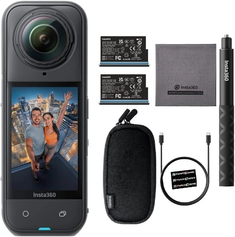 Insta360 X5 Waterproof 8K 360 Video 72MP Photo Action Camera + Extra Battery
