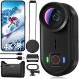 4K Waterproof Mini Action Camera - Magnetic Design, Ideal for Vlogging & Sports