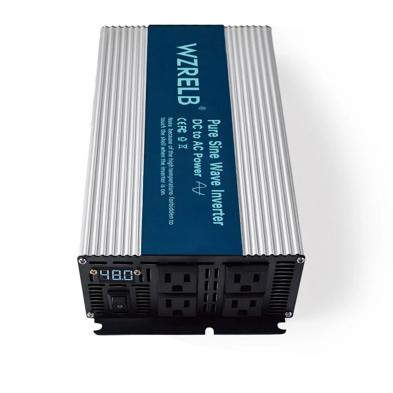 36V to 110V 220V Pure Sine Wave Inverter 2000W Power Converter Truck Camp Home