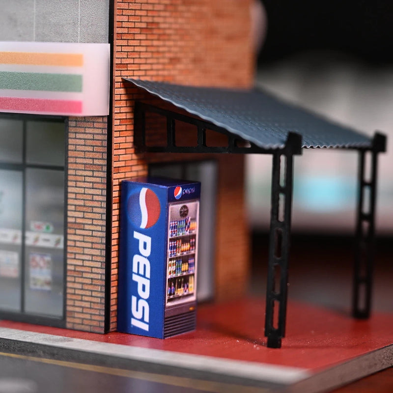 Diorama 1/64 Vending Machine Model Garage Store Scene Display Model Accessories