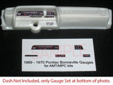 1969 - 1970 PONTIAC BONNEVILLE GAUGE FACES - 1/25 scale AMT - MPC kits¡ªPLS READ