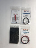 Model Car Detail Kit Red Distributor Coolant Hose Battery Cable Flocking Battery