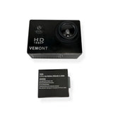 Vemont HD 1080P Action Camera Helmet Camcorder Digital Video MicroSD LCD Black